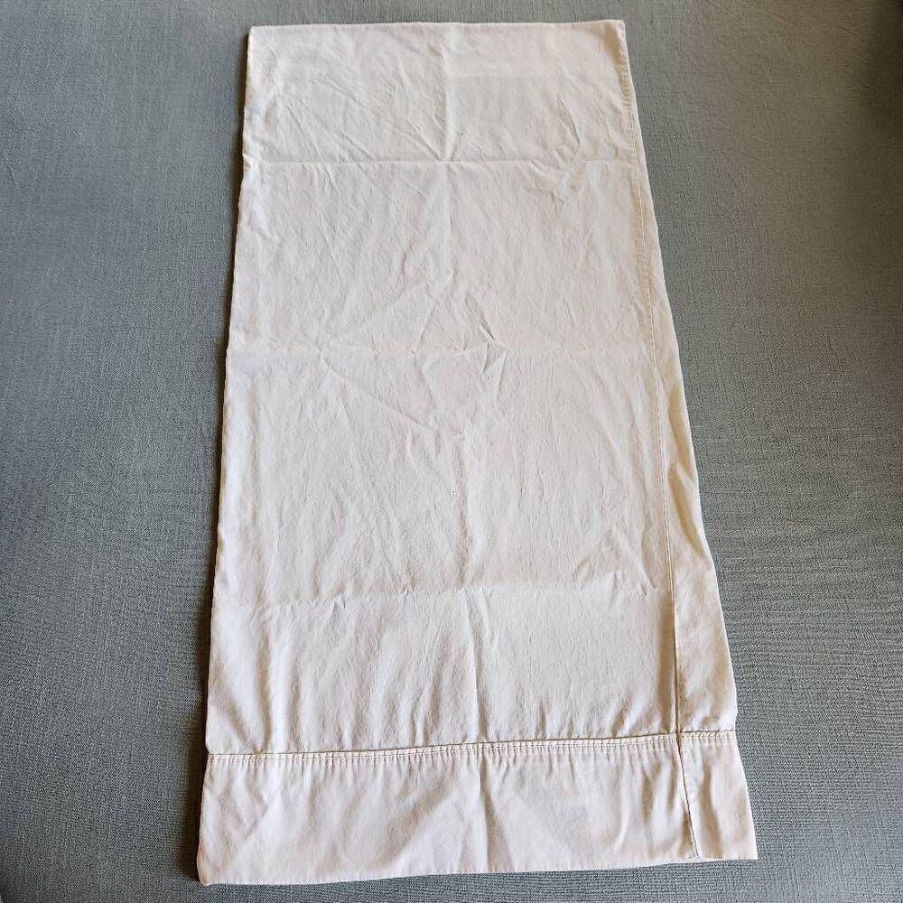 Long cream pillowcase 37x18